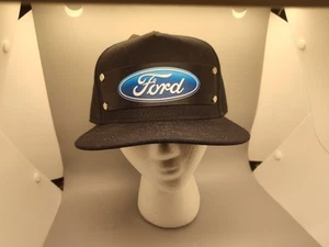 Buckledown Ford Trucker Snapback Hat Black Wool Blend Officially Licensed NWT - Picture 1 of 13