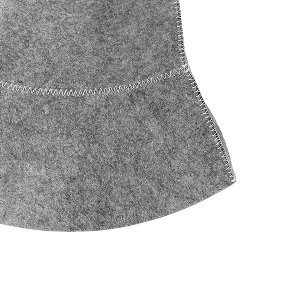 Sauna Felt Hat Head Protec-tion Water Absorption Sauna Bath Hat Vaporarium Hat - Image 1 of 4
