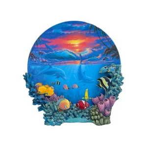 Hamilton Collection Sealife at Sunset Anthony Jones Colors of the Sea Plate 1996 - Picture 1 of 15