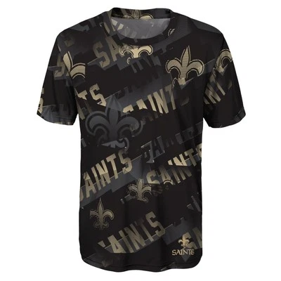 OUTERSTUFF Kinder NFL Dri-Tek Shirt - NOISE New Orleans Saints