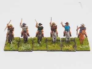 28MM ANCIENTS GREEK LIGHT CAVALRY X 6. PAINTED. BLUE 307 - Picture 1 of 4