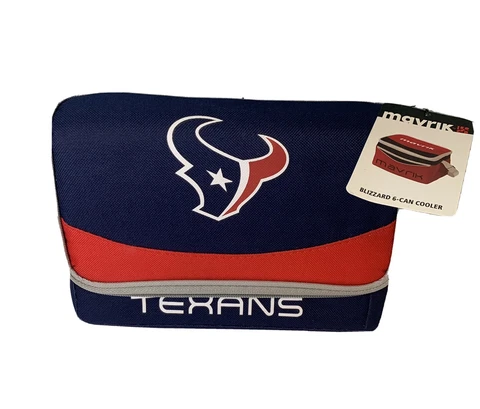 New NFL Houston Texans Lunch Bag Insulated Box Tote 6-Pack can Cooler Cover