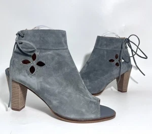 Stormy Sandalen Absatz blau grau Wildleder Sundance Katalog 40 9,5 - Bild 1 von 7