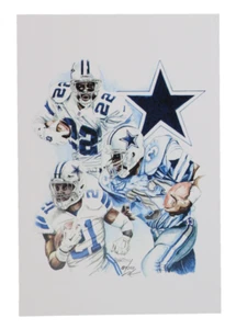 COWBOY RB LEGENDS-Brian Barton Signed 12x18 Limited Edition Lithograph #117/500 - Picture 1 of 4