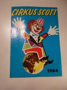CIRKUS SKOTT, Swedish Circus Program 1964 Bronett Herculians Kinito Lyne Lamar - Picture 1 of 9