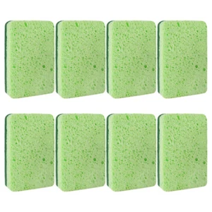 8pcs Wood Pulp Sponge Dish Washing Scrubbers Kitchen Cleaning Sponge - Picture 1 of 12
