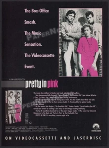BONITA EN ROSA - Original 1986 impreso ANUNCIO/ANUNCIO _ Molly Ringwald _ Jon Cryer - Imagen 1 de 1