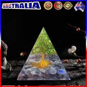 ❤ Crystal Energy Pyramid Tree of Prosperity Mold Wealth Heal Gem