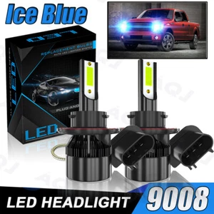 H13 9008 LED Headlight Bulbs Kit Blue for Ford F150 04-2014 High&Low Beam 8K - Picture 1 of 10