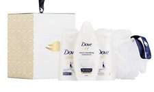 Dove Deep Nourishing Hair & Beauty Collection With Bathing Puff pack of 3