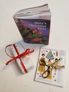 Mini Book "Hitty's Christmas Party" & mini 1" Doll FOR 8" Betsy McCall Doll