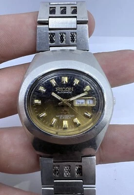 Reloj Pulsera Ricoh Automático Hombre Vintage 21 Joyas Día-Fecha Hecho en Japón Funcionando Foto 1 de 4