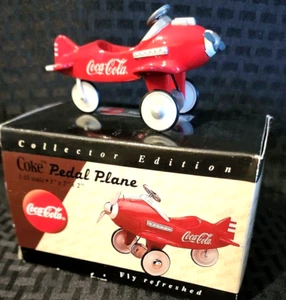 Coca-Cola Coke Red Pedal Plane Collector Edition 1997 Ornament - Picture 1 of 5