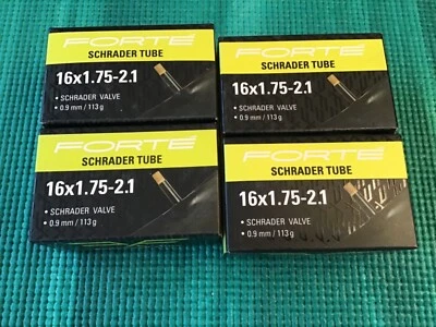 🔥 BICYCLE Boxed SCHRADER Valve Tube (16x1.75-2.1) SALE is FOR LOT 4 NEW TUBES🔥 - Image 1 of 3