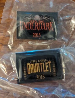 True Dungeon 2015 Pin Set The Sable Gauntlet & Into The Underdark New - Image 1 of 2