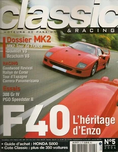 CLASSIC & RACING 5 RÜCKENLEHNE JAGUAR MK2 FERRARI F40 ENZO 308 GTB Gr4 HONDA S800 - Bild 1 von 3
