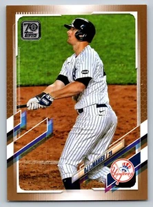 2021 Topps #350 DJ LeMahieu Gold #/2021 - Picture 1 of 2