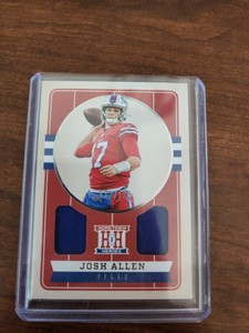 2019 Panini Chronicles Josh Allen Hometown Heroes Number 172/199. Double patch 