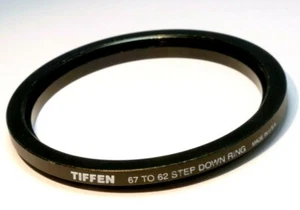 67mm to 62mm step down adapter ring for lens filter threaded double made in USA - Picture 1 of 7