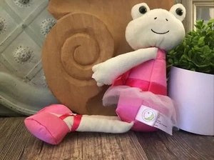 13" ANIMAL ADVENTURE ballerina GREEN FROG FROGGIE STUFFED PLUSH TOY SOFT LOVEY - Picture 1 of 6