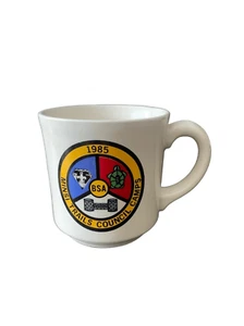 Vintage Boy Scouts 1985 Minsi Trails Council Camps Coffee Tea Mug BSA - Picture 1 of 8
