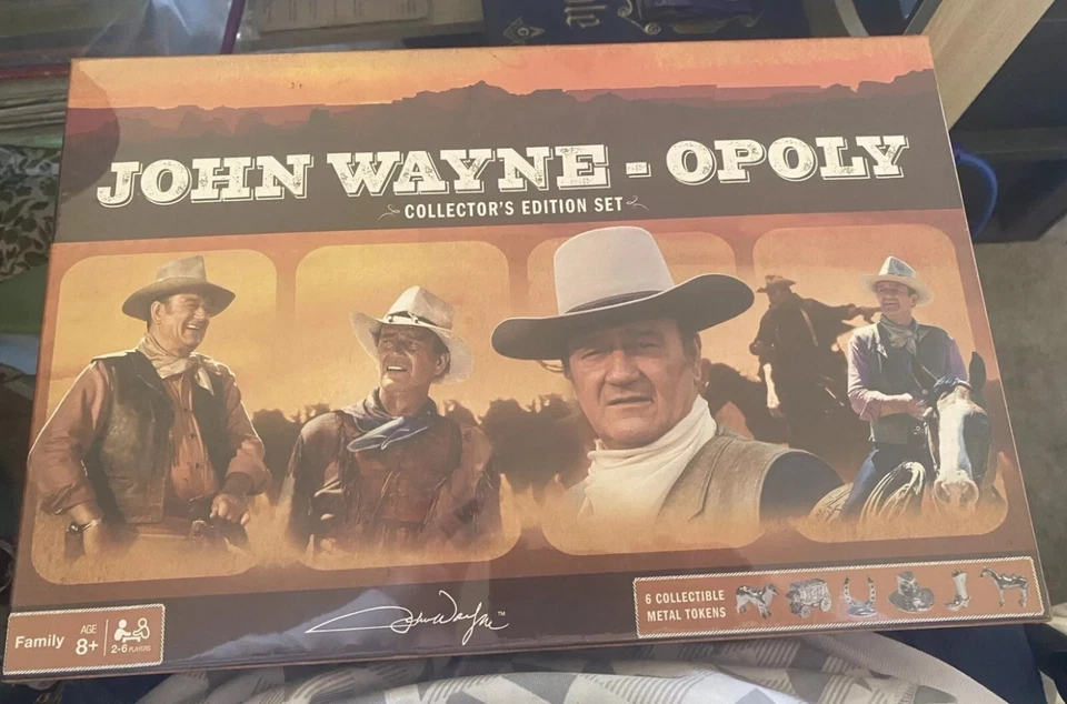 JOHN WAYNE-OPOLY Board Game NEW! Collector's Edition  - Image 1 of 1
