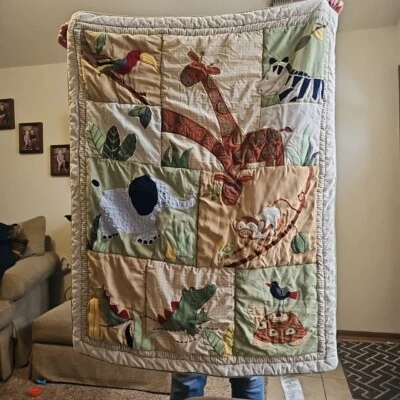 Edredón/edredón para bebé Kids Line Animal Square 35" x 43"   Foto 1 de 4