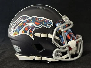 Denver Broncos Nuestra Cultura (our Culture) Mexico Inspired Broncos Mini Helmet - Picture 1 of 8