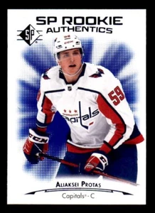 2021-22 SP Authentics Blue #131 Aliaksei Protas Capitals Rookie - Picture 1 of 2
