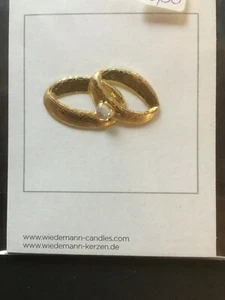 Verzierwachs Eheringe goldfarben Kerzenwachs Wachsdekor Wachs Wachskerze - Bild 1 von 1