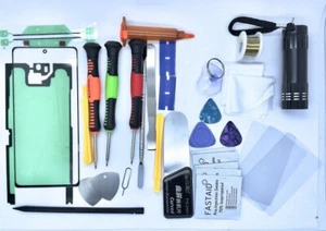 Displayglas Reparatur Teile und Werkzeuge Set für Samsung Galaxy S20 UV Taschenlampe - Bild 1 von 1