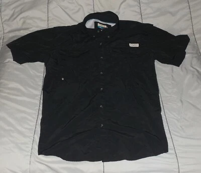 Magellan Shirt Mens XL Black Wick Fish Gear Angler Fit Vented Fishing - Image 1 of 3