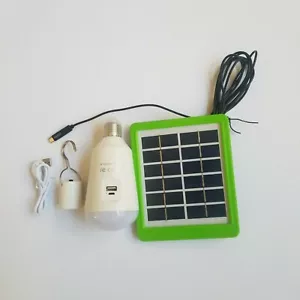 Solar Rechargeable Light Bulb. Must have for power outages or where u need light - Picture 1 of 7