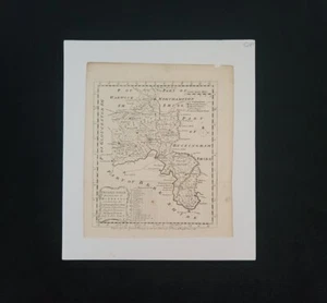 1758 Bowen Map City Plan Oxfordshire Oxford University College Print Etching UK - Picture 1 of 12