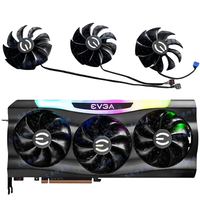 EVGA RTX3070 3070Ti 3080 3080Ti  RTX 3090 FTW3 Cooling Fan GPU Video Cards Fans - Image 1 of 4