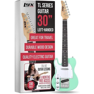LyxPro Beginner Left Handed 30" Telecaster Style Electric Guitar, Green - Image 1 of 4