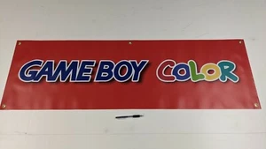 Game Boy Color Vintage Style Display Dealer Promo Banner Sign Flag Gameboy - Picture 1 of 2