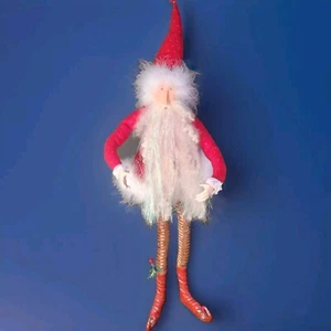 Vintage Dept 56 Babbo Natale Elfo Krinkles Pazienza Brewster 32" LEGGI - Foto 1 di 10
