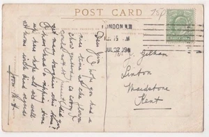 London N.W. Maschinenstempel von 1909 auf Postkarte, B589 - Bild 1 von 2