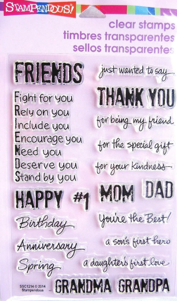 Decorative Stamp Stampendous Perfectly 4x6 Sheet Greetings