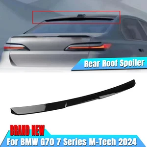 1Pc Rear Spoiler Roof Lip Wing Fit For BMW 7 Series G70 M Tech 2024 Gloss Black - Picture 1 of 13