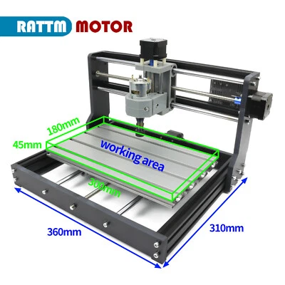 【DE】3Axis 3018-Pro Mini Machine GRBL Control DIY Laser Engraving Milling Router - Bild 1 von 4