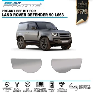 Protezione chip pietra faro pellicola protezione vernice PPF per Land Rover Defender 90 - Foto 1 di 3