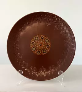 1970s Carlton Ware BROWN Moroccan Medallion Serving Plate, Dinner England Vtg. - Picture 1 of 5