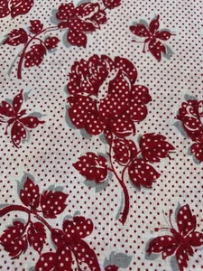 FUNDA ALMOHADA HECHA DE TELA DE SACO DE ALIMENTACIÓN~ROSAS ROJAS Y BLANCAS~22""x16"" IMPRESCINDIBLE - Imagen 1 de 4