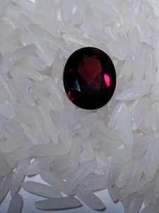 Natural Genuine Garnet Stone! 11x9 mm Oval Faceted Cut Stone AAA Grade 3.6 Ct. - Picture 1 of 6