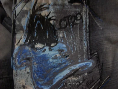 Vintage Lot 29 Looney Tunes Daffy Duck Jeans Men's Size 32x33 skater sewn patch - Image 1 of 4