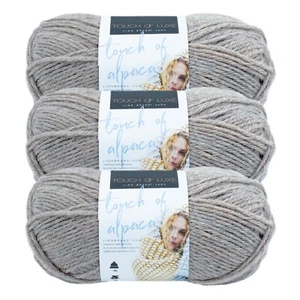 (3 Pack) Lion Brand Yarn 674-123 Touch of Alpaca Yarn, Taupe - Picture 1 of 4