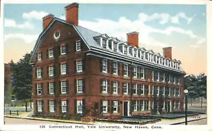 Postal de Connecticut Hall Universidad de Yale New Haven - Imagen 1 de 2