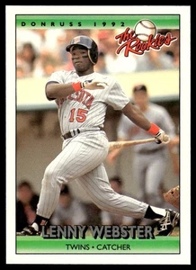 1992 Donruss The Rookies Lenny Webster Minnesota Twins #124 - Picture 1 of 2